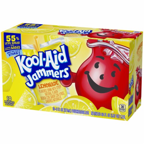 Kool-Aid Jammers Lemonade Naturally Flavored Soft Drink Perspective: right