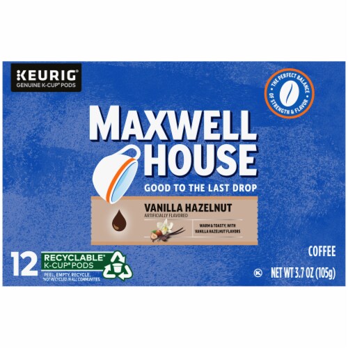 Maxwell House Vanilla Hazelnut Coffee K-Cup Pods Perspective: right