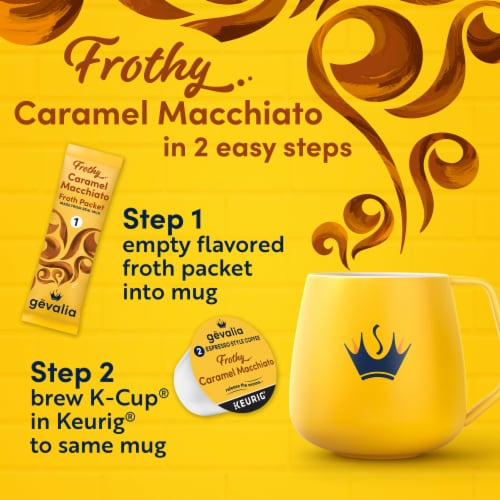 Gevalia Frothy 2 Step Caramel Macchiato Espresso K Cup Coffee