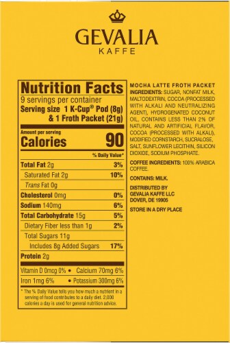 gevalia froth packets
