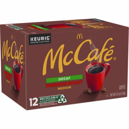 McCafé® Decaf Premium Roast Medium Roast Keurig® K-Cup® Coffee Pods Perspective: right