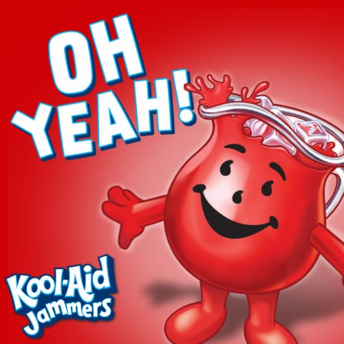 Kool Aid Jammers Variety Pack with Tropical Punch Grape & Cherry Kids Drink 0% Juice Box Pouches Perspective: right