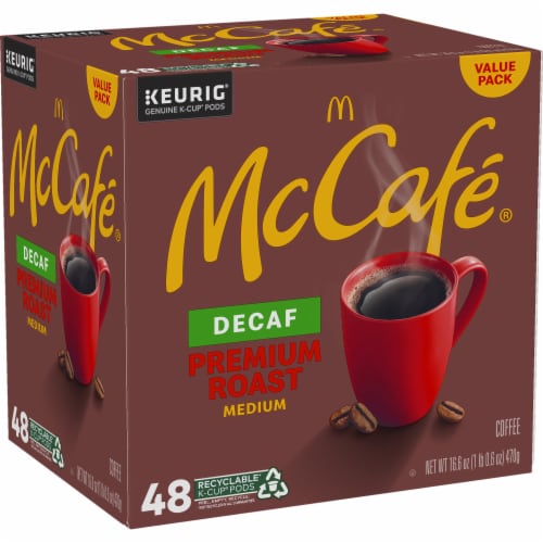 McCafé® Decaf Premium Roast Medium Roast K-Cup Coffee Pods Perspective: right