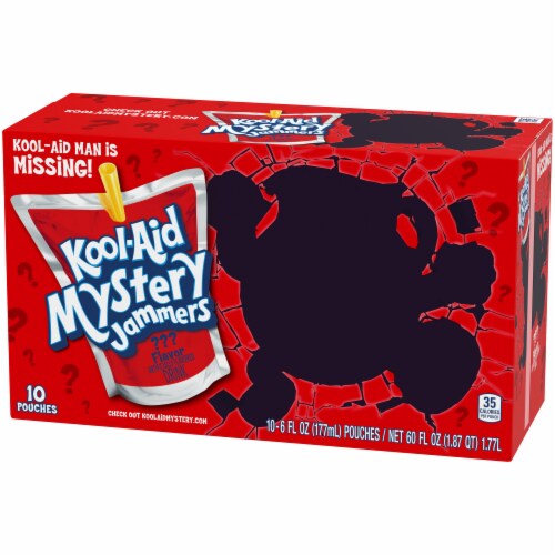 Kool-Aid Jammers Mystery Flavor Juice Pouch 10 Count Perspective: right