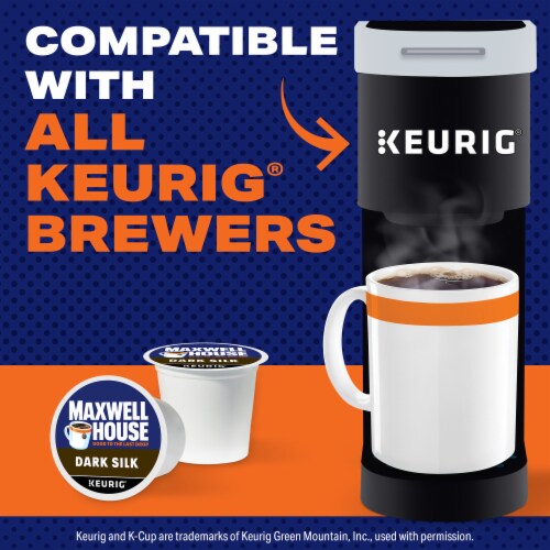 Maxwell House Dark Silk Dark Roast K-Cups Coffee Pods Perspective: right
