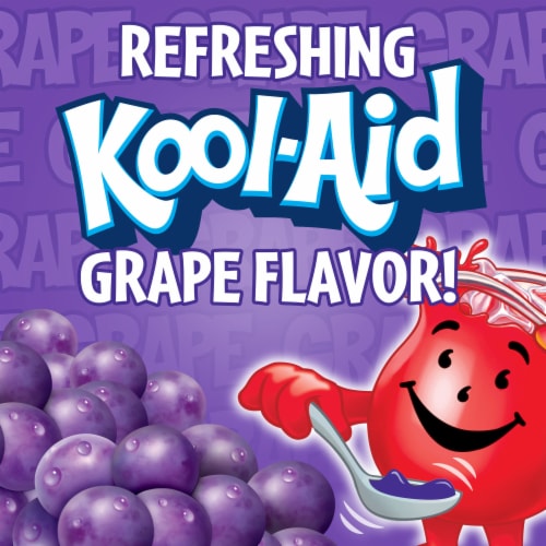 Kool-Aid Gels Grape Artificial Flavored Ready-to-Eat Gelatin Snacks, Cups Perspective: right