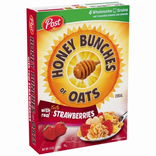 Honey Bunches of Oats with Strawberries Cereal Perspective: right