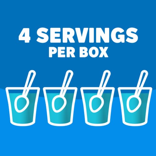 Jell-O Berry Blue Artificially Flavored Gelatin Dessert Mix, Box Perspective: right