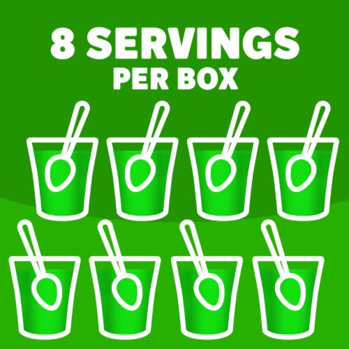 Jell-O Lime Artificially Flavored Gelatin Dessert Mix, Family Size, Box Perspective: right