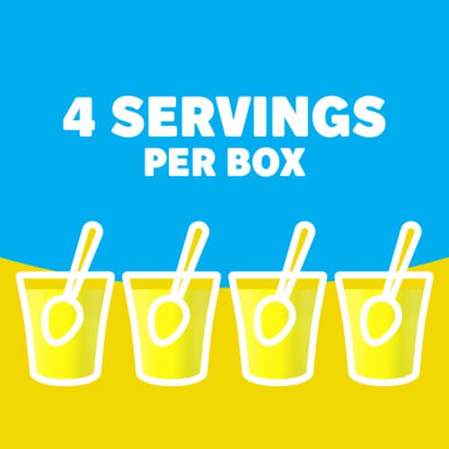 Jell-O Lemon Artificially Flavored Zero Sugar Gelatin Dessert Mix, Box Perspective: right