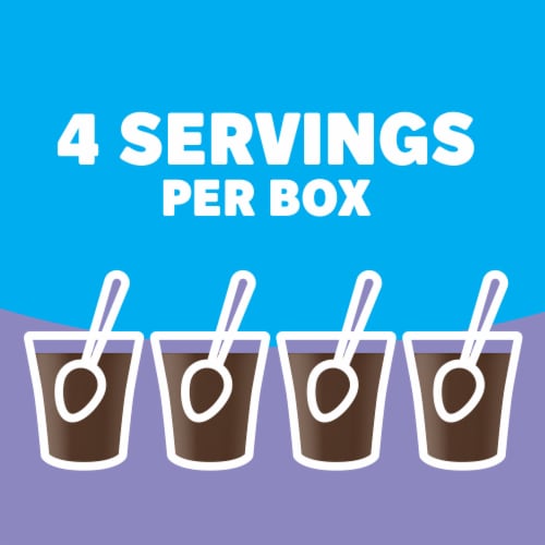 Jell-O Chocolate Flavor Zero Sugar Instant Reduced Calorie Pudding & Pie Filling Mix, Box Perspective: right