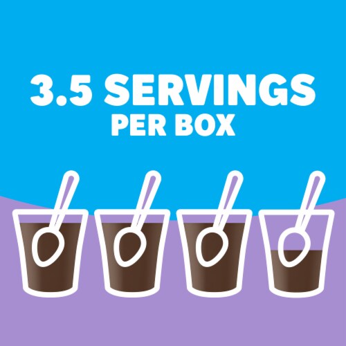 Jell-O Chocolate Flavor Zero Sugar Cook & Serve Reduced Calorie Pudding & Pie Filling Mix, Box Perspective: right