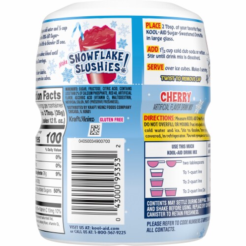 Kool-Aid Cherry Drink Mix Canister, 19 OZ