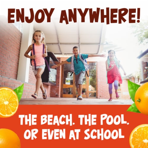 Kool Aid Unsweetened Orange Powdered Soft Drink Mix Packet Perspective: right
