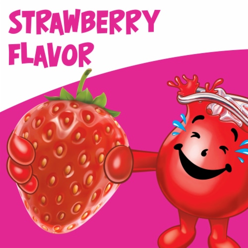 Kool-Aid Zero Sugar Strawberry Drink Mix Packet Perspective: right