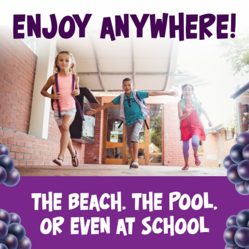 Kool Aid Unsweetened Grape Purple Powdered Soft Drink Mix Packet Perspective: right