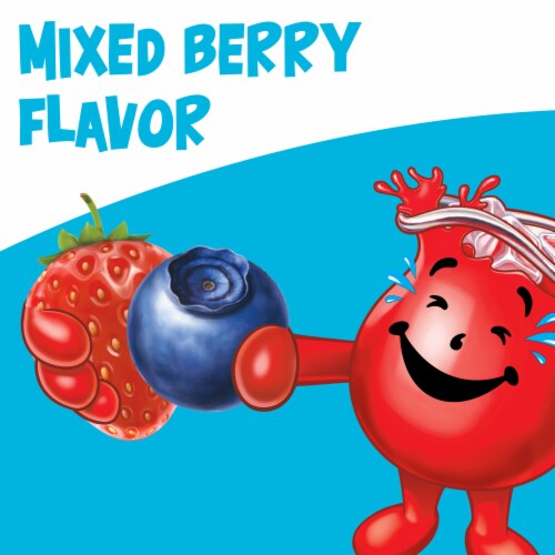 Kool-Aid Zero Sugar Mixed Berry Drink Mix Packet Perspective: right