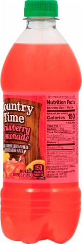 Country Time® Strawberry Lemonade Bottle Perspective: right