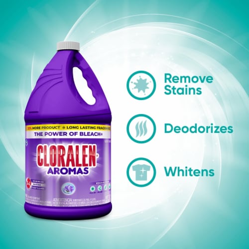 Cloralen Household Cleaning Scented Bleach - Lavender Scent (121 fl oz) Perspective: right
