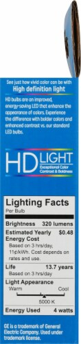 GE Refresh Bent Tip Candelabra Base CAC LED Light Bulbs Perspective: right