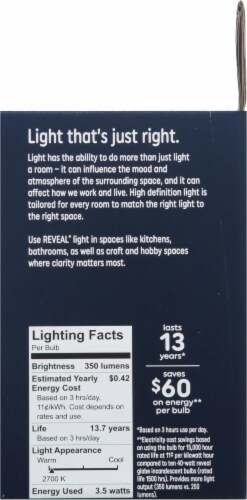 GE Reveal® HD+ Light 4.5-Watt (40-Watt) G25 LED Light Bulbs Perspective: right