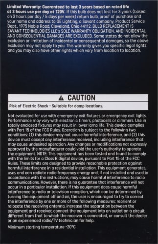GE 10-Watt (65-Watt) BR30 LED Indoor Floodlight Bulbs Perspective: right