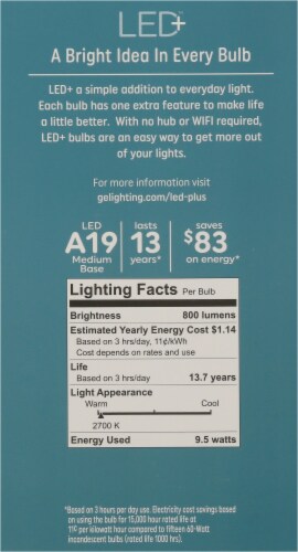 GE LED Color Lightbulb Perspective: right
