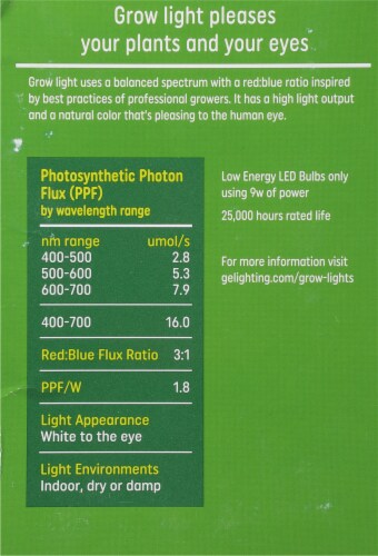 GE Balanced Spectrum Medium LED Grow Light Perspective: right