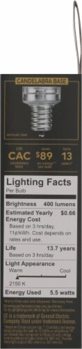 GE 60-Watt LED Vintage Light Bulbs Perspective: right