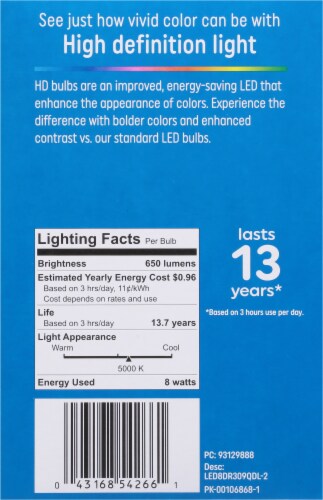 GE Refresh LED Energetic Daylight Lightbulbs Perspective: right