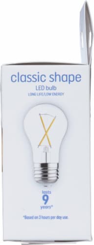 GE Classic Shape LED Soft White Lightbulbs Perspective: right