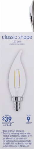 GE Soft White Classic Shape LED Light Bulbs Perspective: right