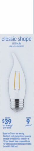 GE Soft White 40W LED Classic Shape Light Bulb Perspective: right