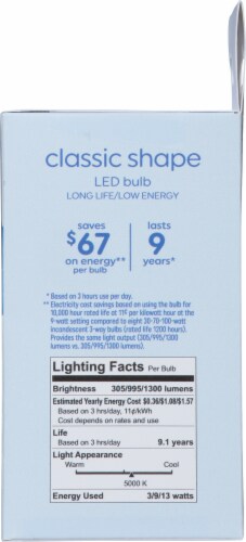 GE Daylight Classic Shape LED Light Bulb Perspective: right