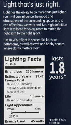 GE Reveal® 45-Watt R20 Indoor Floodlight Bulb Perspective: right