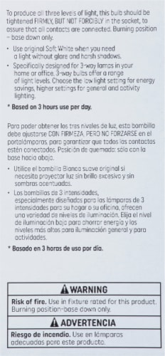 GE 50/200/250-Watt A21 3-Way General Purpose Light Bulb Perspective: right