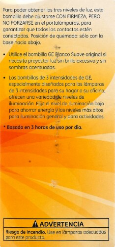 GE 50/100/150-Watt 3-Way A21 Light Bulbs Perspective: right