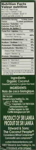 Let's Do Organic® Unsweetened Organic Creamed Coconut Perspective: right