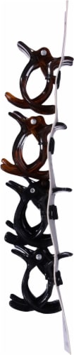 Scunci® Small 3 Prong Jaw Hair Clips Perspective: right