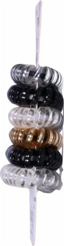 Scunci® Spiral™ No-Slip Grip® Ponytailers - Assorted Perspective: right