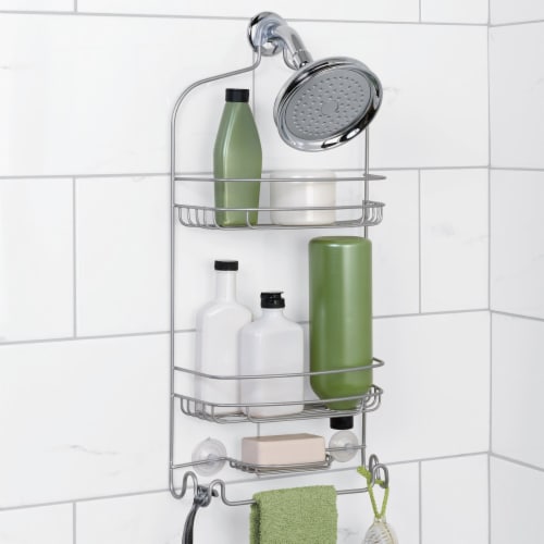Zenna Home Shower Caddy - Satin Nickel Perspective: right