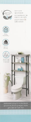 Zenna Home Wood Shelf Spacesaver Perspective: right