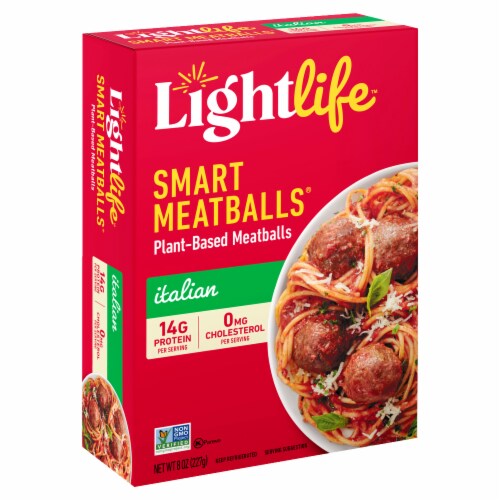 Lightlife Smart Menu Plant-Based Meatballs Perspective: right