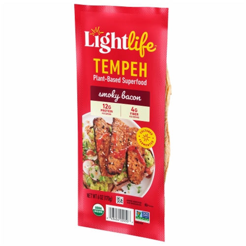 Lightlife Organic Smoky Bacon Tempeh Strips Perspective: right