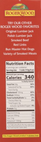 Roger Wood® Spicy Hot Lumber Jack® Smoked Sausage Perspective: right