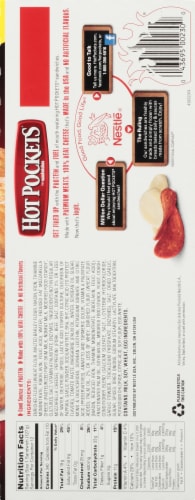 Hot Pockets Crispy Crust Pepperoni Pizza Sandwiches Perspective: right