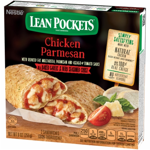 Lean Pockets Chicken Parmesan Stuffed Sandwiches Perspective: right