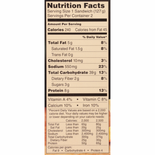 Lean Pockets Frozen Sandwiches Chicken Broccoli & Cheddar 2-Pack Perspective: right