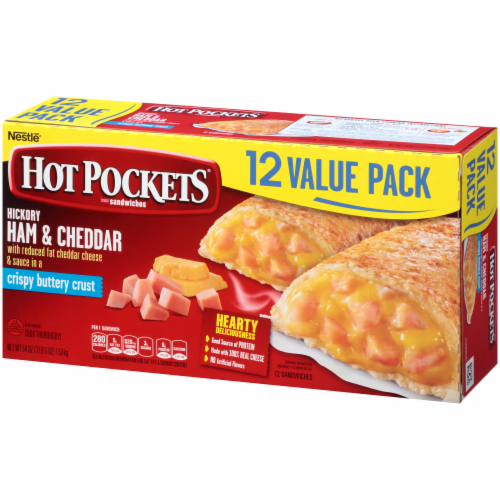 Hot Pockets Ham & Cheese Sandwiches Perspective: right