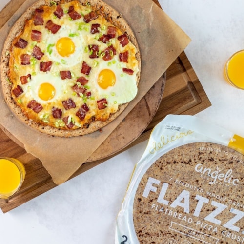 Angelic Bakehouse Flatzza Sprouted Whole Grain Thin Pizza Crusts Perspective: right